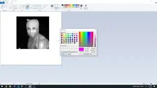 Python Drawing Ricardo in MS Paint
