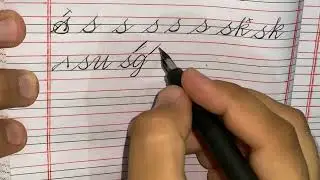 Cursive writing lesson 23 - how to write alphabet R and S | The Cursive Space 