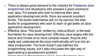 Freelance Java Programmer