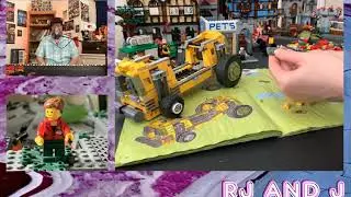 ASMR- LEGO Brickbuilding Sounds W/ Piano (Soft Spoken, Page Turning, Brick Clicking) -