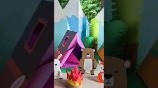 DIY Camping Paper Playset l Kids Summer Craft Ideas l Paper Tent Craft l Camping Crafts l Crafts
