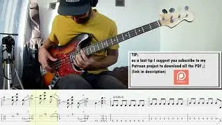 PLANET FUNK - Chase The Sun BASS COVER + PLAY ALONG TAB + SCORE PDF
