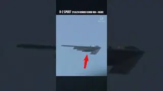 Стелс-бомбардировщик B-2 Spirit: сброс бомбы + внутри