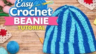 Easy Crochet Beanie Tutorial Step By Step/  मिनटों में बनने वाली खूबसूरत टोपी डिजाइन सीखें 