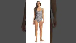 Gabar Chlorine Resistant Maui Geo Twist One Piece Swimsuit | SwimOutlet.com