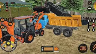 Backhoe Loader JCB Simulator Gameplay - Indian Vehicles JCB Truck Van Driving Android Gameplay