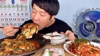 매운 파김치 배추 겉절이 김치에 양구 우거지 듬뿍 넣어 만든 병어찜은 사랑 그 자체 입니다 시골 집밥먹방MUKBANG