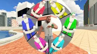 Playing As A Every CARTOON AVENGERS SUPERHERO SANTA CLAUS in INDIAN BIKE DRIVING 3D