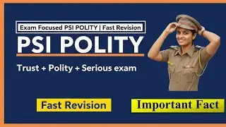 PSI Exam Polity Revision | भारतीय संविधान | Rapid Revision for Rajasthan SI