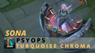 PsyOps Sona Turquoise Chroma - League Of Legends