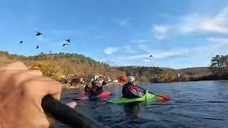 Kayaking Pohopoco creek  Pennsylvania