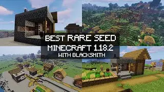 3 VILLAGE IN 1 SEED BEST RARE  MINECRAFT 1.18.2 WITH BLACKSMITH