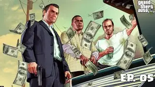 ZERANDO O JOGANDO GTA V (FIVE) - MODO HISTÓRIA - TENTANDO FICAR BILIONÁRIO - EP. 05