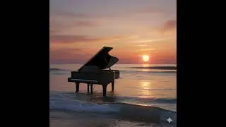 Velvet Symphony smooth piano beats and ocean waves for a relaxing ,elegant chill night.