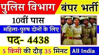 Police Constable Recruitment 2021 | Police Department Bharti 2021 | 10th, 12th Pass | Full Details