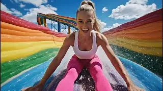 【4k】Sliding Down 10 Surreal Worlds: Ultimate Satisfying ASMR (Honey, Clouds, Ice...) ☁️🍯🌊