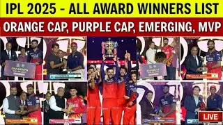 IPL 2025 All Award Winners List,Orance Cup Winner,Purple Cup Winner,RCB Team Celebration,Virat Kohli