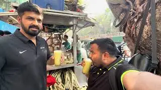 Enjoying गन्ने का जूस in Mumbai local street | Mumbai local street #camt #trending #funny 