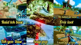 ark mobile | pvp | raid Tek base | destroyed raft | pvx | snip pvp | ark mobil T&uuml;rk&ccedil;e|