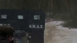 Advancing Police robot gets shot up bad... epic robot destruction or....