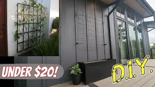 Bargain DIY: Building a free metal plant trellis wall that's $300 on Pinterest