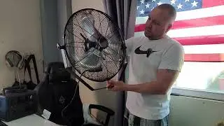 Allsheen 18 Inch Wall Mount Fan - High Velocity Fan, 3 Adjustable Speeds & 270° Tilting, Industrial
