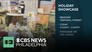 Vendors setting up in Philadelphia's Reading Terminal Market for holiday showcase today