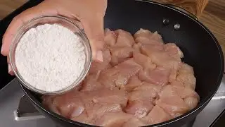 I have never cooked a chicken filet so easy and delicious! Fillet in garlic sauce!