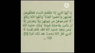 سورة الطلاق كل آية مكررة عشر مرات أيمن سويد حفظه الله.