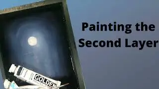 Moonlit Forest Acrylic & Resin Playlist Video 4: Painting the Second Layer