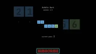 Bubble Sort Algorithm in DSA #shorts #algorithm #bubblesort #mathstrick #computerscience