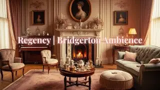 Regency | Bridgerton Living Room | Cozy Fireplace & Elegant Ambience