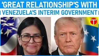 Trump gets roadway named after him, touts 'great relationship' with Venezuela's interim government