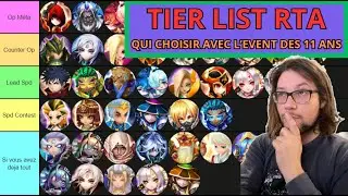 TIER LIST POUR L'EVENT DU CHOIX DE NAT5 FOCUS RTA summoners war