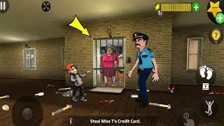 Scary Teacher 3D - New updater - troll Miss T fell face down so fun part 5469#scaryteacher3d