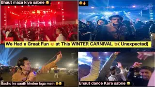 Aaj Winter Carnival party mein Fun kr diya 😍 Sabne milke , Get Together Kaafi time baad 🍺