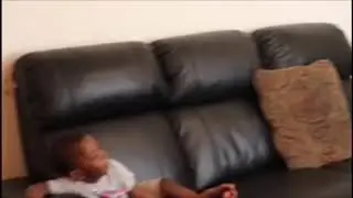 Little Boy Is More Into The PlayStation Game Than His Big Brother