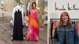 nicole by Nicole Miller Satin Maxi Dress w/ Shelf Bra on QVC
