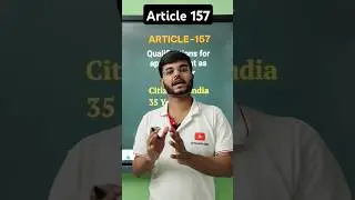 Article 157 | Qualifications for appointment as Governor | Indian Constitution #constitutionofindia