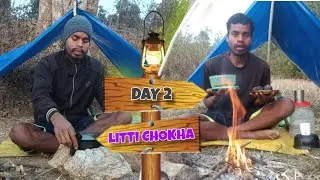 DAY 2 | Field Picnic Camping 🌾 | Litti Chokha & Tea | 75 Day Hard Challenge