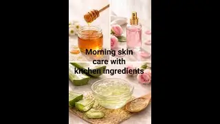 Simple morning skin care..!!#glowing skin #morning skincare #home remedies