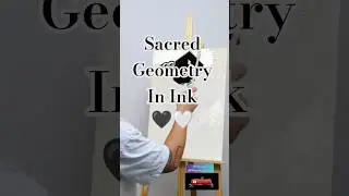 Hexagon Mandala Art|Sacred Geometry in Black &White✨#sacredgeometry #mandala #geometricunity#ytshort