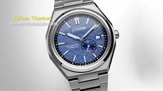 NJ0180-80l Citizen Super Titanium blue Dial 朱仔推介《 新款星辰 牛仔藍色和紙雪花面 機械小秒針👍超級鈦合金藍寶石》Hk2698😳tel 96699429🎉