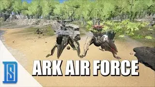 Ark: Survival Evolved-ARK AIR FORCE/QUETZAL ROCKET TESTING!