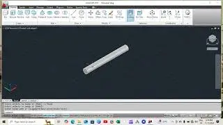 2D LINE COMMAND CONVERT INTO USE 3D COMMAND SWEEP FOR ROUND BAR