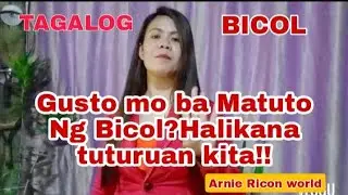 Paano ba Mag Bicol/Paano magsalita Ng Bicol/Arnie Ricon world