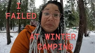I Failed at Winter Camping | Mishaps in Yosemite