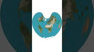 Как выглядит настоящая карта Земли?