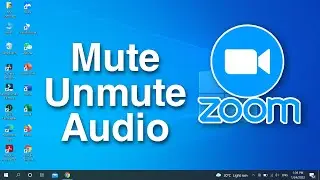 Как отключить/включить звук во время конференции Zoom на ноутбуке