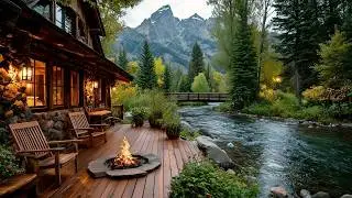 Calming Spring Forest Riverside with Gentle River & Nature Sounds Ambience